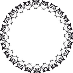 Decorative Round frame with owl 