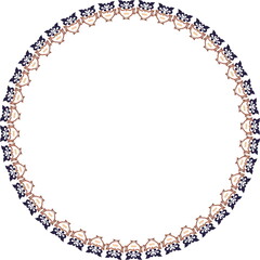 Decorative Round frame with owl 