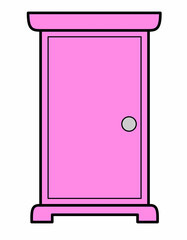 ドア２(ピンク線)