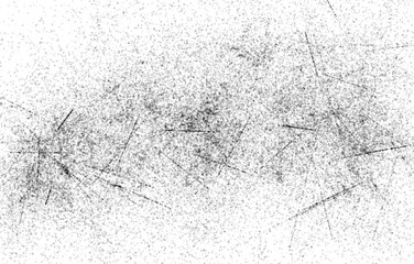 Grunge black and white pattern. Monochrome particles abstract texture. Background of cracks, scuffs, chips, stains, ink spots, lines. Dark design background surface.
