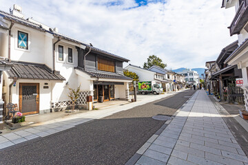 Obraz premium Nakamachi street in Matsumoto town, Nagano, Japan.