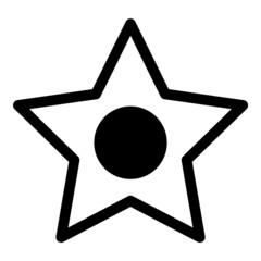 Star Abstract Flat Icon Isolated On White Background