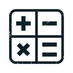Calculator icon. Math sign, vector illustration