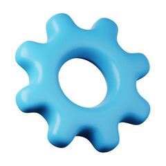 Configuration settings cogwheel gear high quality 3D render illustration icon.