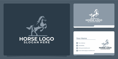 design logo horse template © adniluy