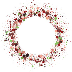 Obraz premium Festive background with multicolored confetti against a white background.