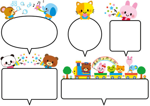 フレーム 吹き出し 動物 汽車 誕生日 幼稚園 保育園 かわいい イラスト 子供 電車 春 入園式 保育所 保育 ねこ おめでとう 飾り枠 ふきだし お知らせ フキダシ 園児 りんご 音楽 楽しい ハッピーバースデー ねずみ 風船 ぞう パーティー 音符 学校 4月 3月 卒園 入園 壁面