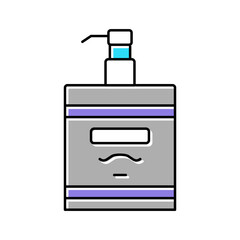 lotion after shave color icon vector illustration