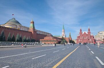 Obraz premium Moscow, Russia - September 29, 2021: Autumn view of Red Square