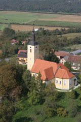Fototapeta na wymiar Church of the Saint Brice of Tours in Brckovljani, Croatia