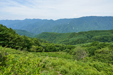 長野県飯田市　蛇洞林道からの眺め
