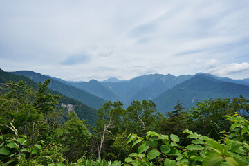 長野県飯田市　蛇洞林道からの眺め
