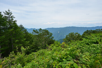 長野県飯田市　しらびそ高原からの眺め
