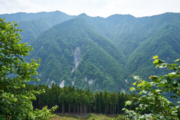 静岡県浜松市　天竜スーパー林道からの景色
