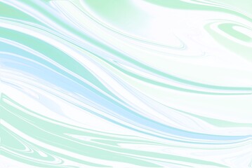明るい薄緑のマーブル模様 テクスチャ 背景 流れ パステルカラー グリーン 淡い