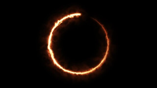 Fire CIRCLE_ループ素材