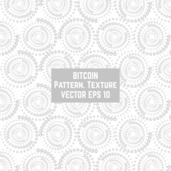 Bitcoin. Pattern. Texture. Gray
