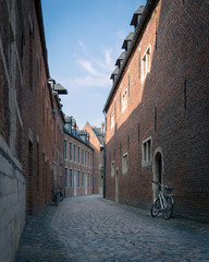 Narrow street in Leuven.