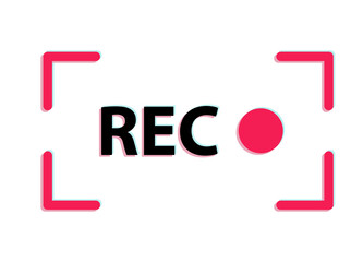 record air button vector illustration