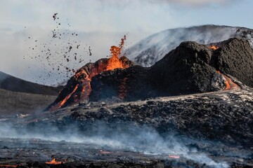 Volcanic eruption in Iceland © Tobias Seeliger