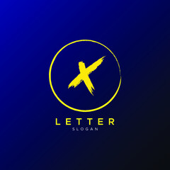 Simple Elegant Initial Letter Type X Logo Sign Symbol Icon