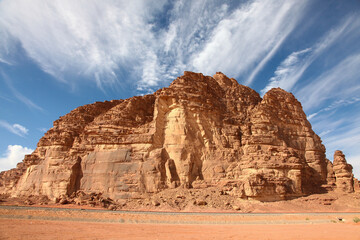 stone mountain, located in Jordan