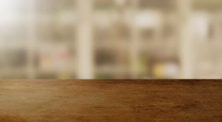 Top table Blur street outdoor night food and beer space for relax.