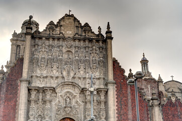 Fototapeta na wymiar Mexico City historical center, HDR Image