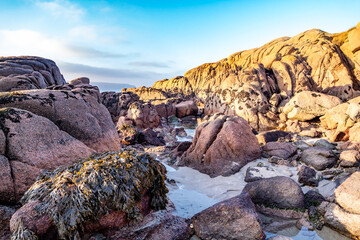 The beautiful stones at Cloughglass bay and beach by Burtonport in County Donegal - Ireland