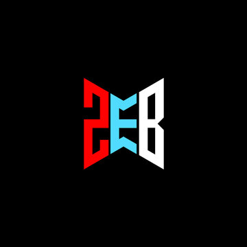 ZEB letter logo creative design. ZEB unique design