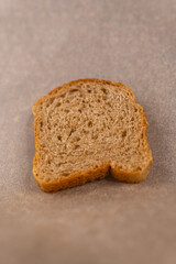 A piece of bread. 
Bread.