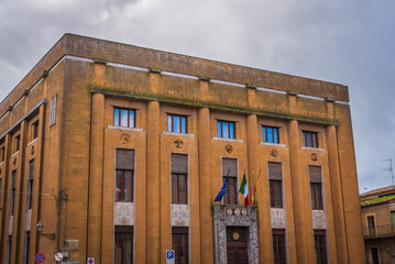 Old Chamber of Commerce Palace in Enna, Sicily, Italy, Europe