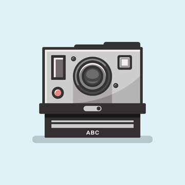 Camera Polaroid Retro Flat Design