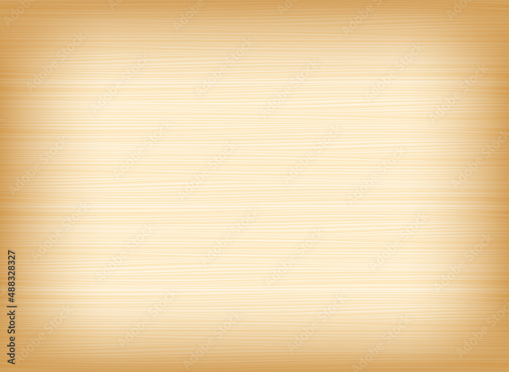 Poster Empty wooden table texture. Vector background