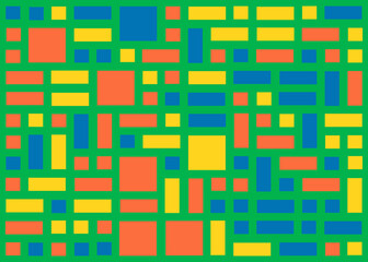 Offset Quads generative art background art illustration