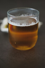 Cold beer in a glass