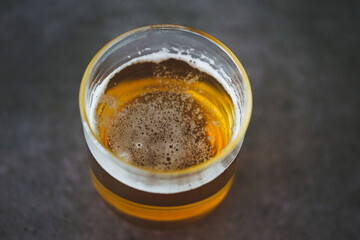 Cold beer in a glass