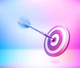 Dart in the aim with holographic effect