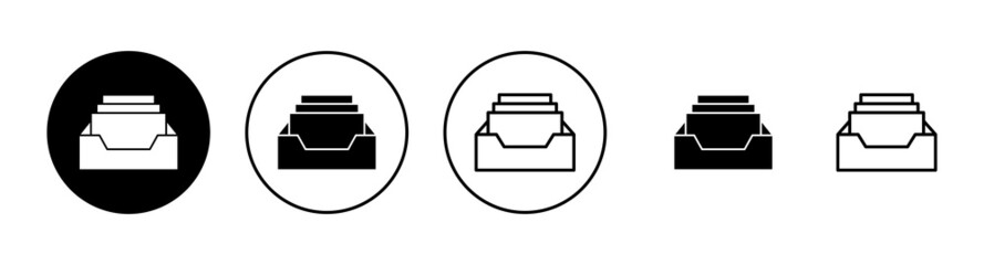 Archive folders icon set. Document vector icon. Archive storage icon.