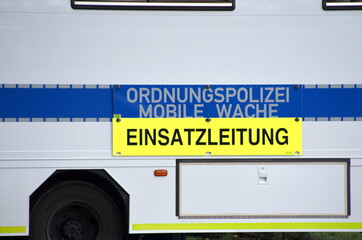 Mobile Wache und Einsatzleitung der Ordnungspolizei