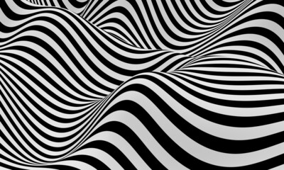 Realistic optical illusion background design