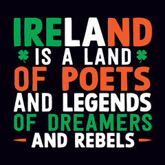 St. Patrick's day T-shirt design template