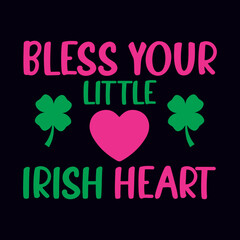 St. Patrick's day T-shirt design template