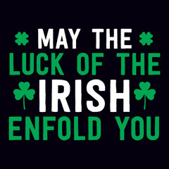 St. Patrick's day T-shirt design template