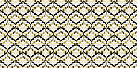 Moroccan Seamless Pattern. Oriental Subtle Ornament. Turkish Mosque Window Shape. Arabic Mosaic Tile Background. Eid Mubarak Muslim Decoration. Ramadan Kareem Islamic Illustration