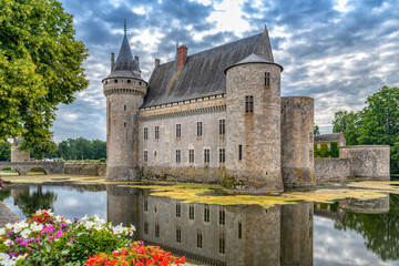 A famous landmark Chateau Sully-sur-Loire beautiful medieval castle in France © Cristian Mihart