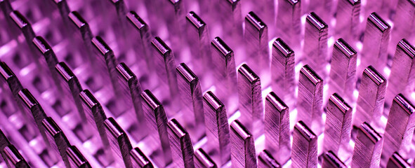 video card heat sink close-up for texture