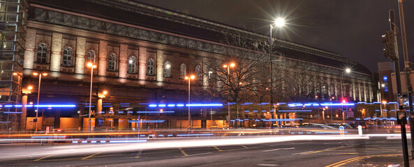 Busy Train Station Hub In The City