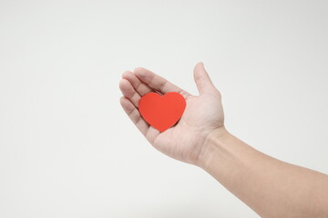 Fototapeta premium 手に持ったハート