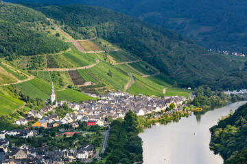 Ediger Village And Moselle, Germany
